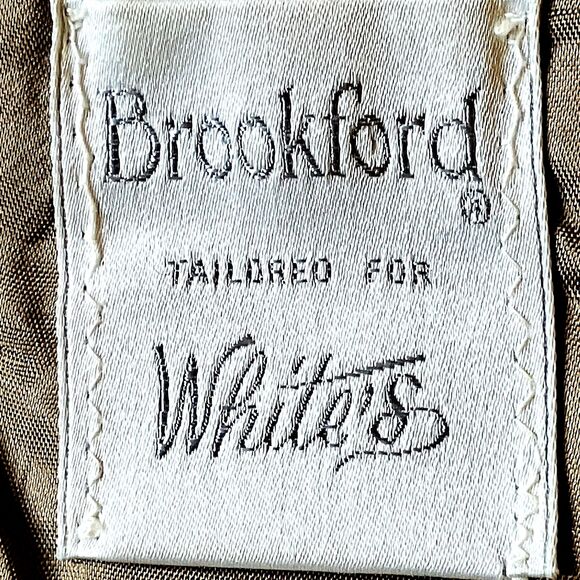 Harris Tweed Brookford Vintage Sport Coat Gray Herringbone Scottish Wool 44S USA - Picture 4 of 16